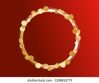 Round greeting frame