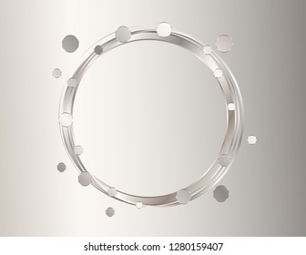 Round greeting frame