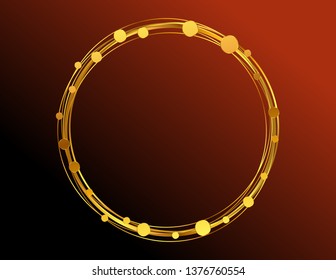 Round greeting frame