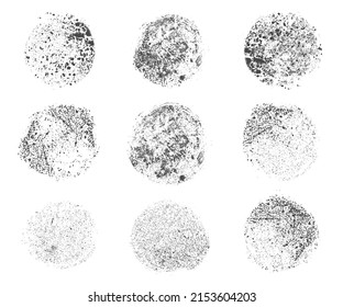 round grudge stamps texture vector