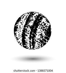 Round grunge shape. Vector textures.