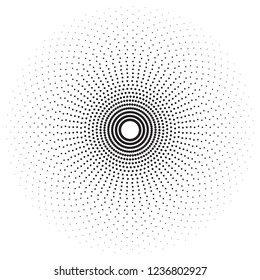 round halftone, halftone expanding vector