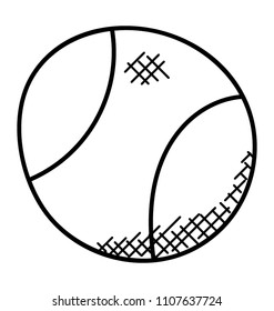 
A round hard ball used to play cricket.
