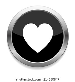 round heart button