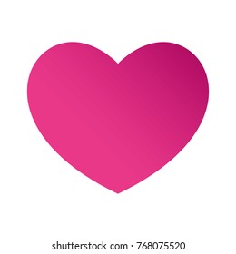Round Heart Vector Pink Big Gradient Love 