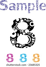Round Hoops Number Eight