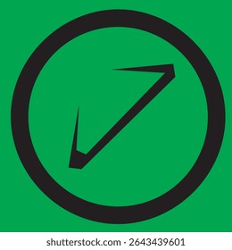 Ronde icoon met abstracte nieuwe vorm in moderne vectorstijl, perfect voor UI, logo's, creatief ontwerp of decoratieve elementen. Volledig bewerkbaar Adobe Illustrator EPS-bestand inbegrepen.