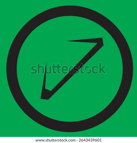 Round icon with abstract new shape in modern vector style, perfect for UI, logos, creative design, or decorative elements. Fully editable Adobe Illustrator EPS file included.
