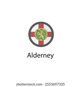 Round icon of Albania flag. Simple vector illustration.