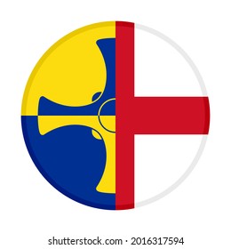 icono circular con indicadores durham e england aislados en fondo blanco
