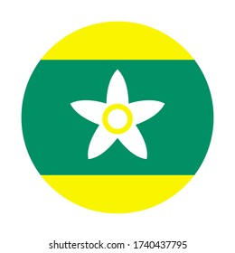 icono redondo con indicador de tiempo aislado en fondo blanco