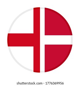 round icon with england and denmark flags