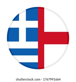 Rundsymbol mit Graue- und Engelflaggen