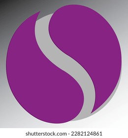 Round-Icon-Logo-Design-Illustration - violette Farbe