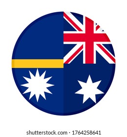 round icon with nauru and australia flags