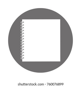 round icon notebook cartoon