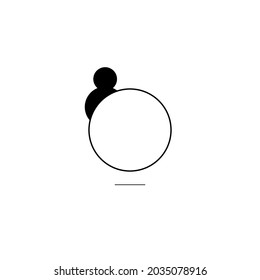 Icono de redondeo sobre fondo blanco