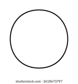 round icon on white background 10 eps