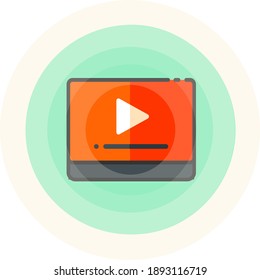 round icon with player sign