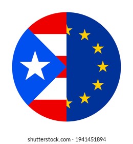 Puerto Rico Flag Round Stock Vectors Images Vector Art Shutterstock