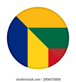 icono circular con romania y lituania
