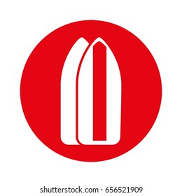 round icon surf table cartoon