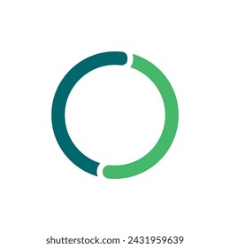 round icon vector template illustration logo design