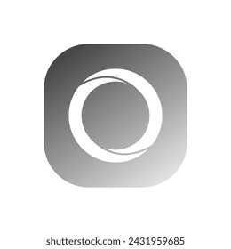 round icon vector template illustration logo design