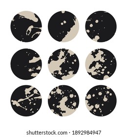 Round icons for highlights. Set of round icons. Vector illustration.