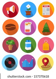 round icons set 12