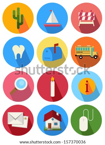 round icons set 15