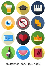 round icons set 16