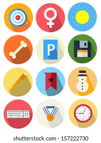 round icons set 8