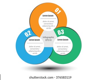 Round infographic vector banners with place for your text eps10