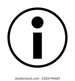 Round information icon. Guidance. Vector.