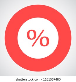 round interest vector icon 10 eps