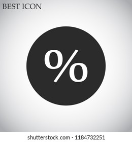 round interest vector icon 10 eps