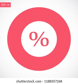 round interest vector icon 10 eps