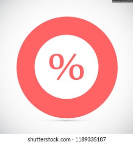 round interest vector icon 10 eps
