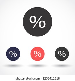 round interest vector icon 10 eps