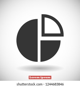 round interest vector icon 10 eps
