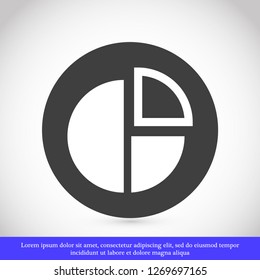 round interest vector icon 10 eps