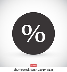 round interest vector icon 10 eps