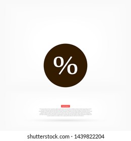 round interest vector icon 10 eps , Lorem ipsum Flat design