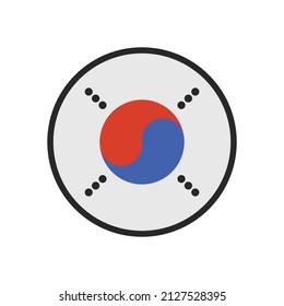 2,198 Round korean flag Images, Stock Photos & Vectors | Shutterstock