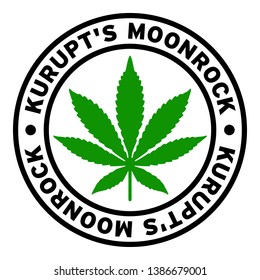 Round Kurupt's Moonrock Marijuana Strain Clipart