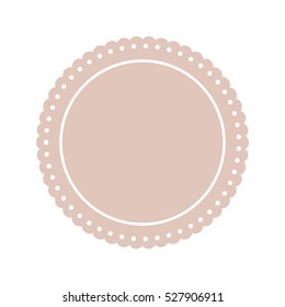 Round label insignia icon vector illustration graphic design