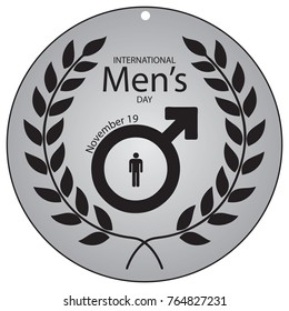 Round label to International Men's Day November 19