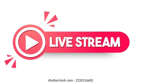 Round Label With Text Live Stream