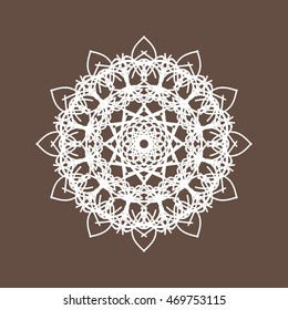 Round Lace Collection Vector Illustration